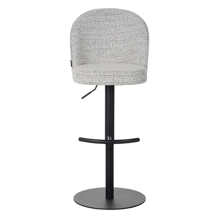 Bronx71 Barkruk Odin gemêleerde stof off white|zwart 63-83 cm