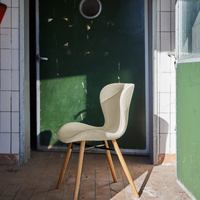 Giga Living - Eetkamerstoel Stof Créme - Zaria - Set van 2