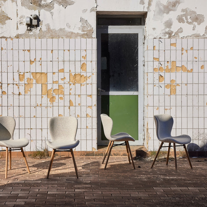 Giga Living - Eetkamerstoel Stof Créme - Zaria - Set van 2