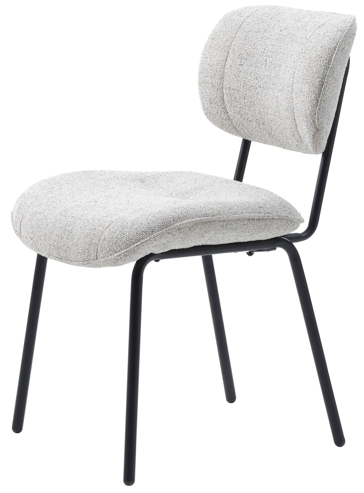 Hygge Interiors Buffalo Gebroken Wit Bouclé Eetkamerstoel set van 2