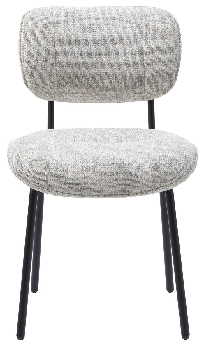 Hygge Interiors Buffalo Gebroken Wit Bouclé Eetkamerstoel set van 2