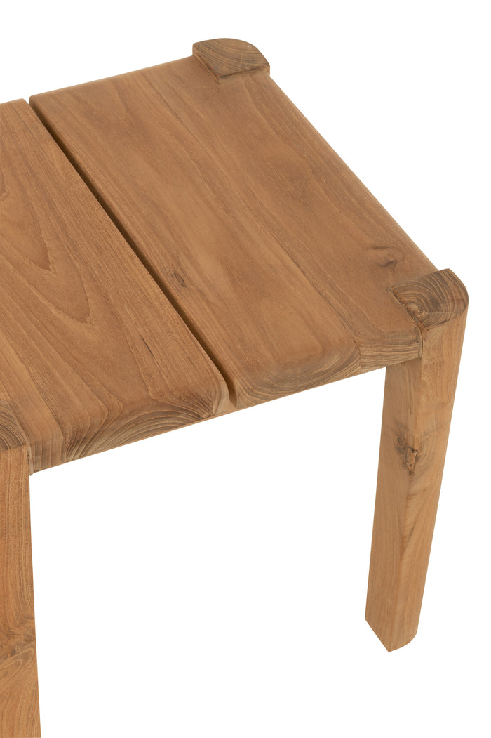 J-Line Bijzettafel Bruce Teak Naturel