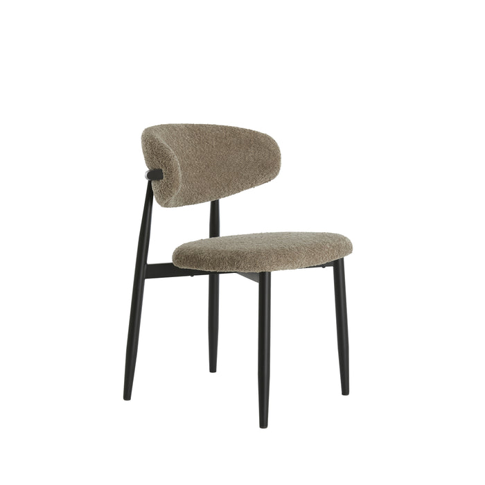 Light&living Eetkamerstoel 54x52x76 cm ENIOLA taupe+zwart