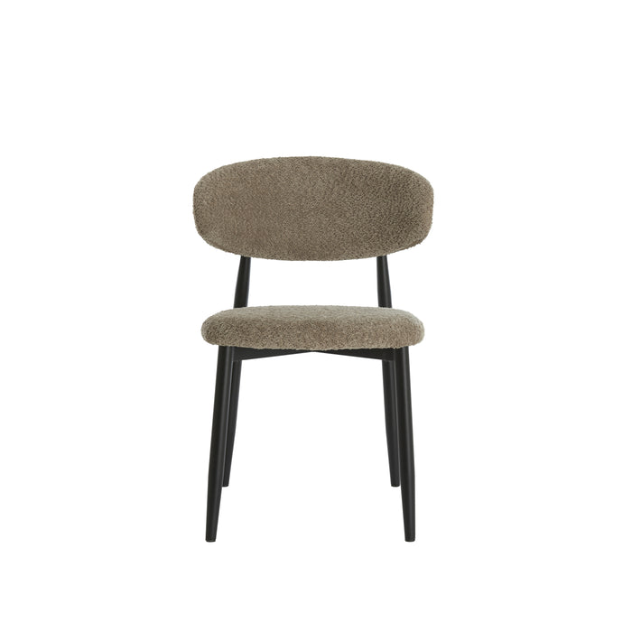 Light&living Eetkamerstoel 54x52x76 cm ENIOLA taupe+zwart