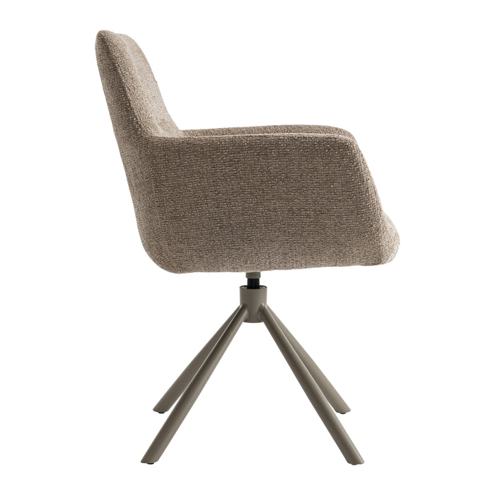 by fonQ Weld Eetkamerstoel - Taupe