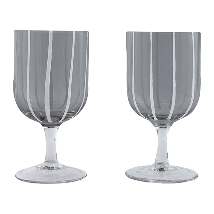 OYOY Living Mizu Wijnglazen 2 st. - Grijs