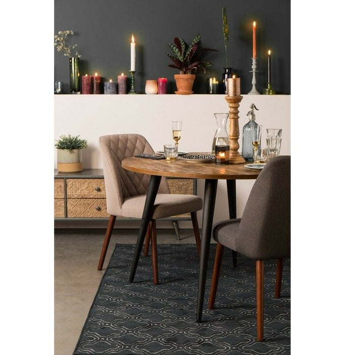 Puur - Nolby eetkamerstoel stof taupe