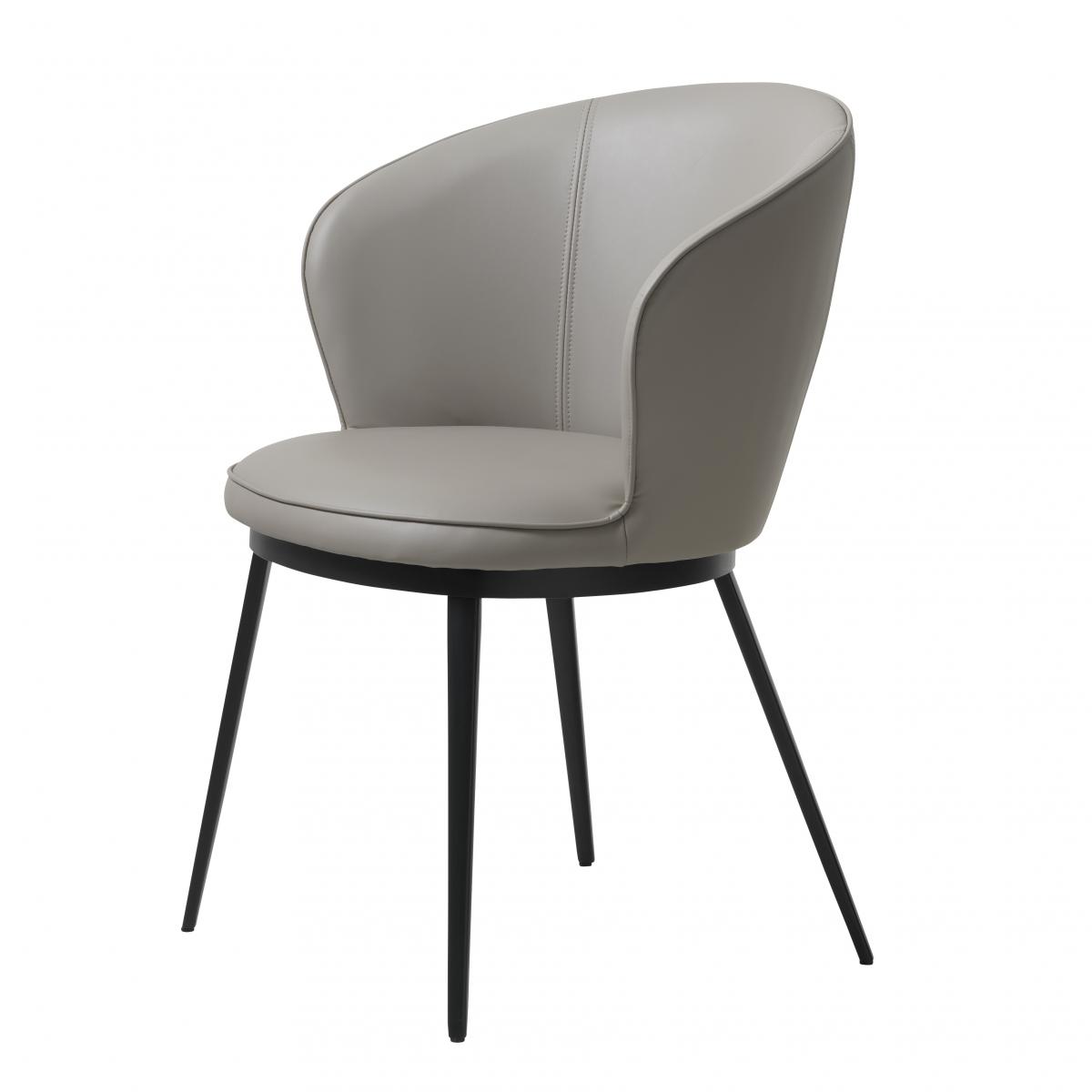 Nordic Home Arvid armstoel - leer - taupe