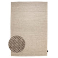Nordic Weavers Wollen vloerkleed - Vridning zandkleur - 240x340 cm