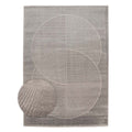 Nordic Weavers Scandinavische loper - Contour Circle grijs - 80x300 cm