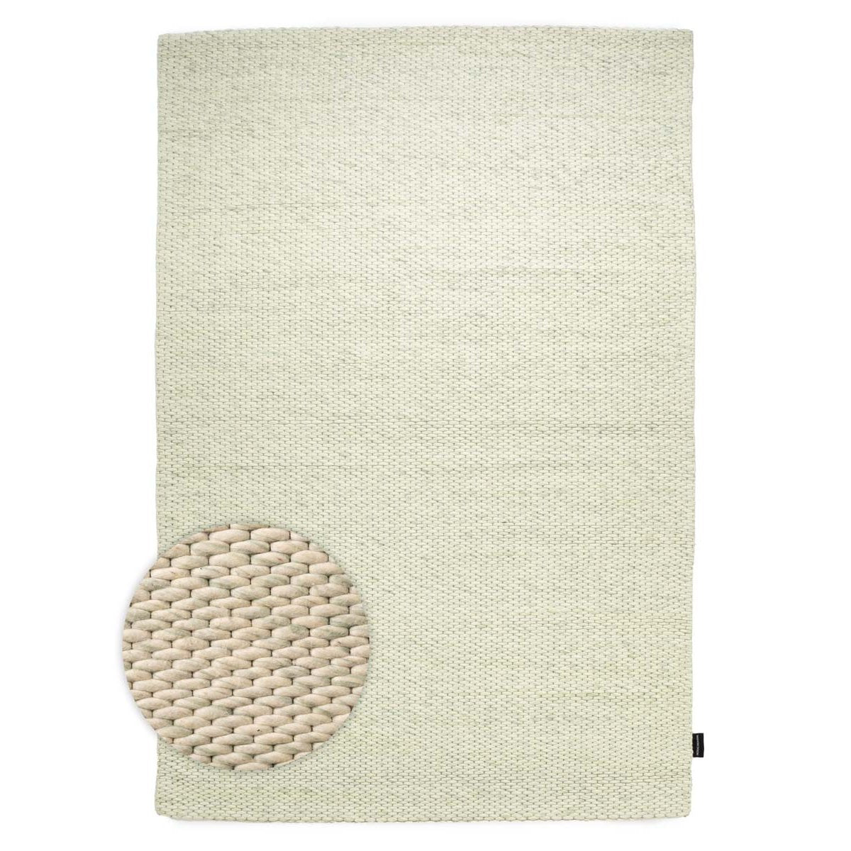 Nordic Weavers Wollen vloerkleed - Vridning mintgroen - 160x240 cm