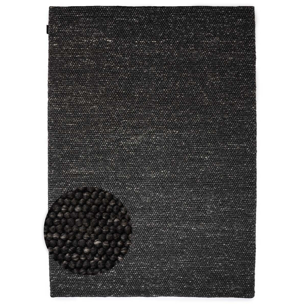 Nordic Weavers Wollen vloerkleed - Fjell zwart - 240x340 cm