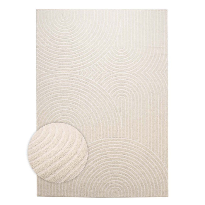 Nordic Weavers Scandinavisch vloerkleed - Contour Curve crème - 80x150