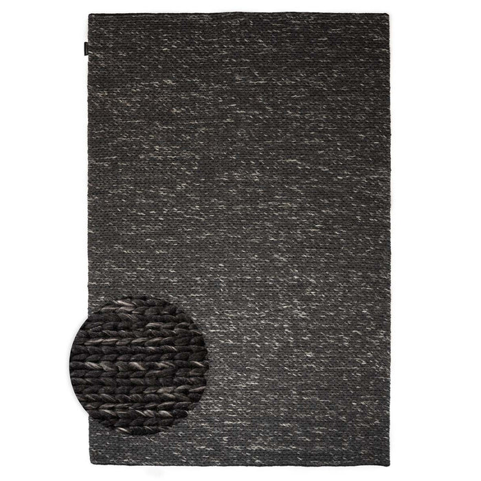 Nordic Weavers Wollen vloerkleed - Hyssing zwart - 200x300 cm