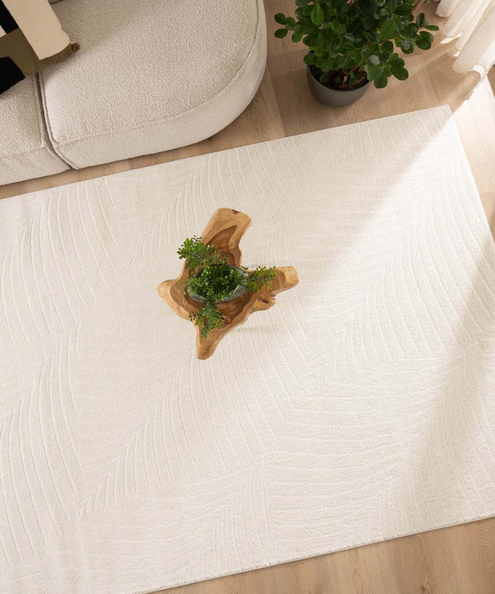 Nordic Weavers Scandinavisch vloerkleed - Contour Leaf crème - 160x230