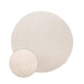 Nordic Weavers Rond vloerkleed Scandinavisch - Contour Bend crème - 80