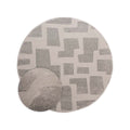 Nordic Weavers Rond vloerkleed Scandinavisch - Contour Stone grijs -
