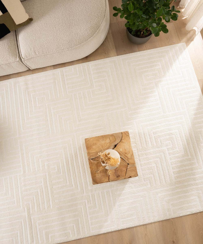 Nordic Weavers Scandinavisch vloerkleed - Contour Gem crème - 100x200