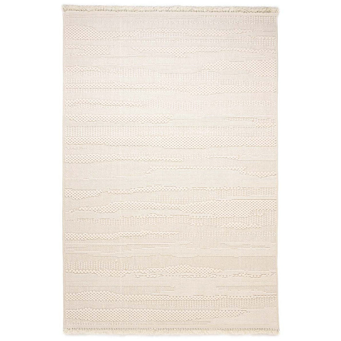 Nordic Weavers Japandi vloerkleed - Knit Tranquil wit - 120x170 cm