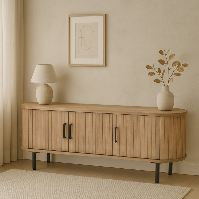 Giga Meubel - Tv-meubel Naturel Mangohout - 160x46x56cm - Merel