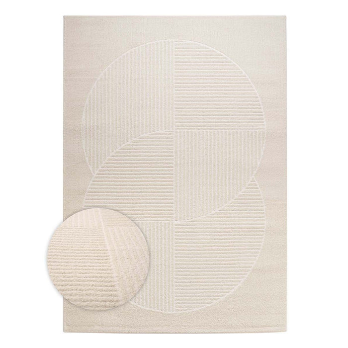 Nordic Weavers Scandinavisch vloerkleed - Contour Circle crème -