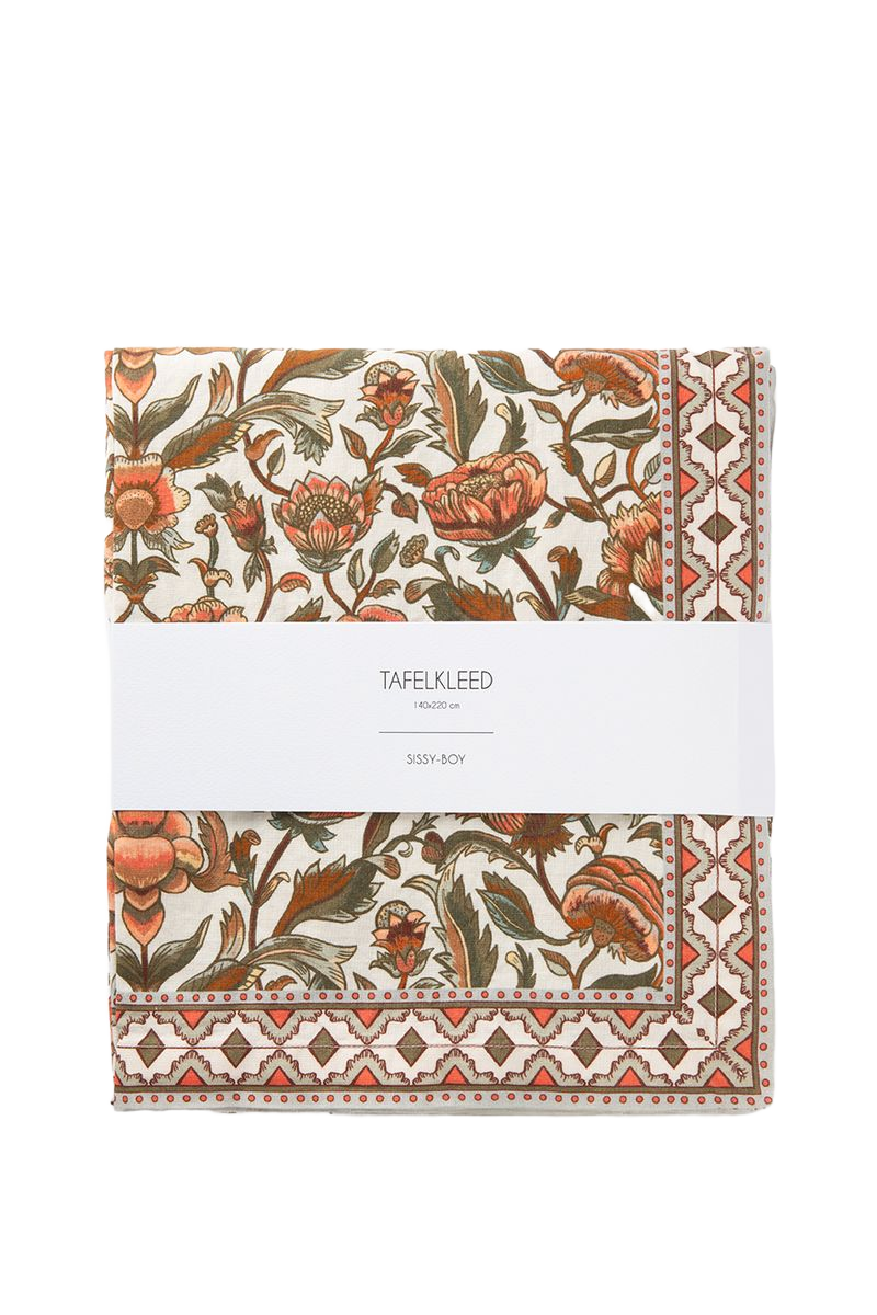 Sissy-Boy Multicolour tafelkleed met bloemenprint (140x220 cm)