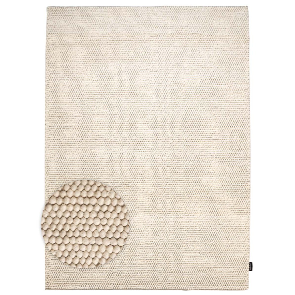 Nordic Weavers Wollen vloerkleed - Fjell wit - 200x300 cm