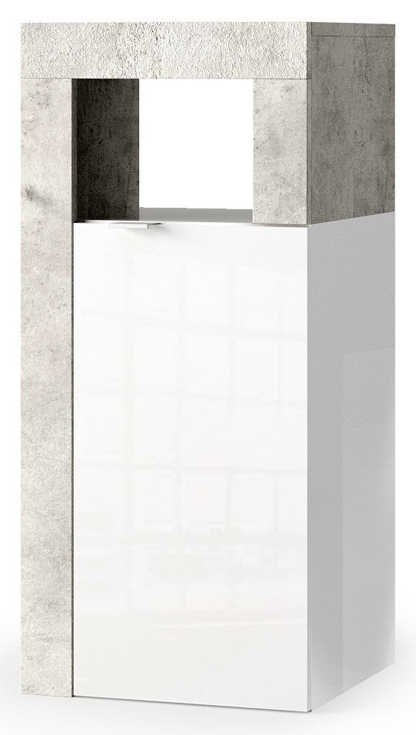 Benvenuto Design Hamburg HG Wit | Beton Badkamerkast 1-Deur Mini