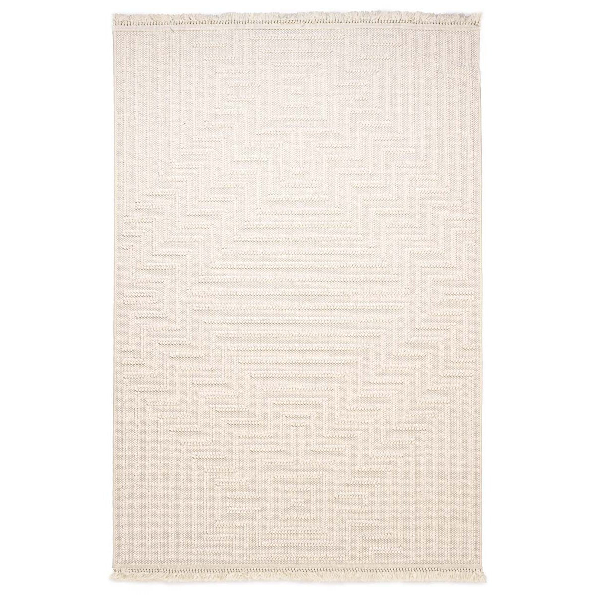 Nordic Weavers Japandi vloerkleed - Knit Refine wit - 240x340 cm