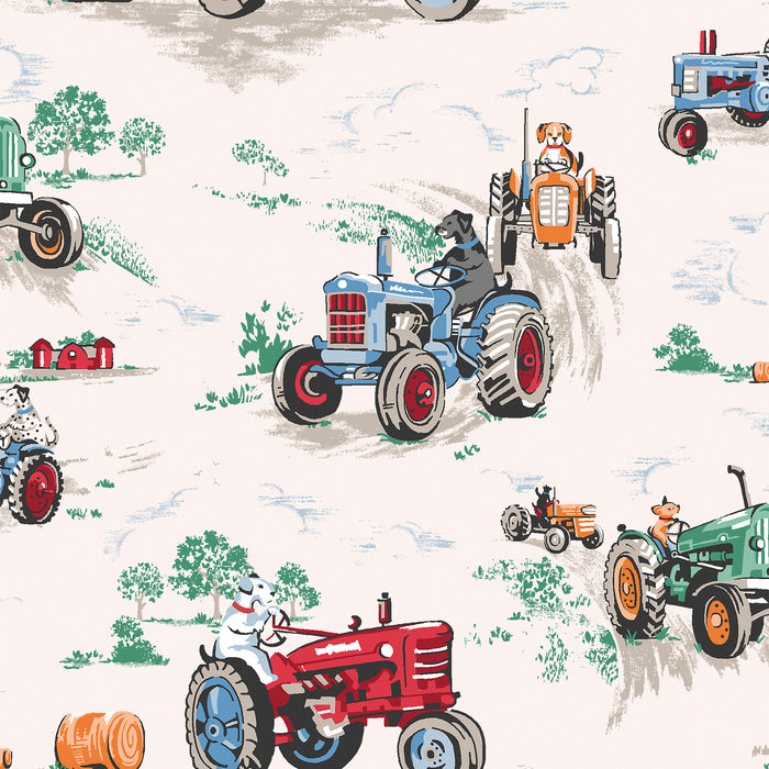 Cath Kidston Vliesbehang Tractor Multi