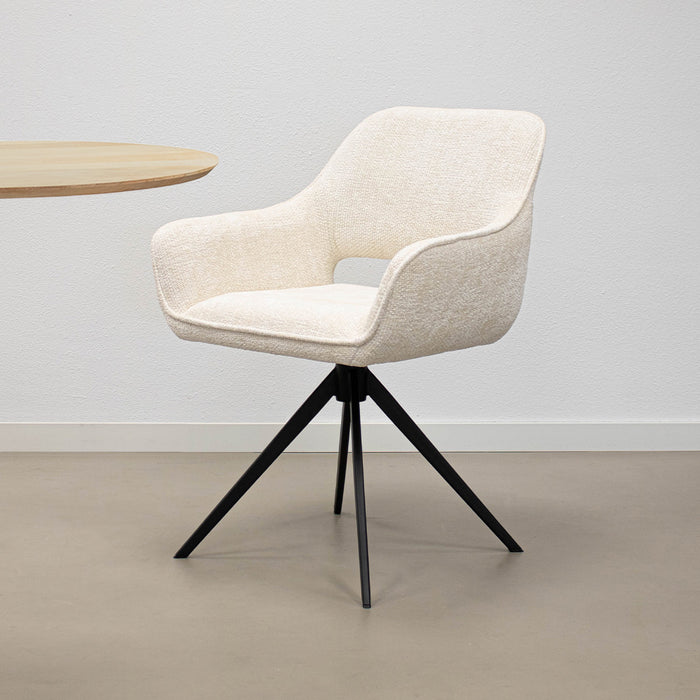 Kick draaistoel Nori - Crème