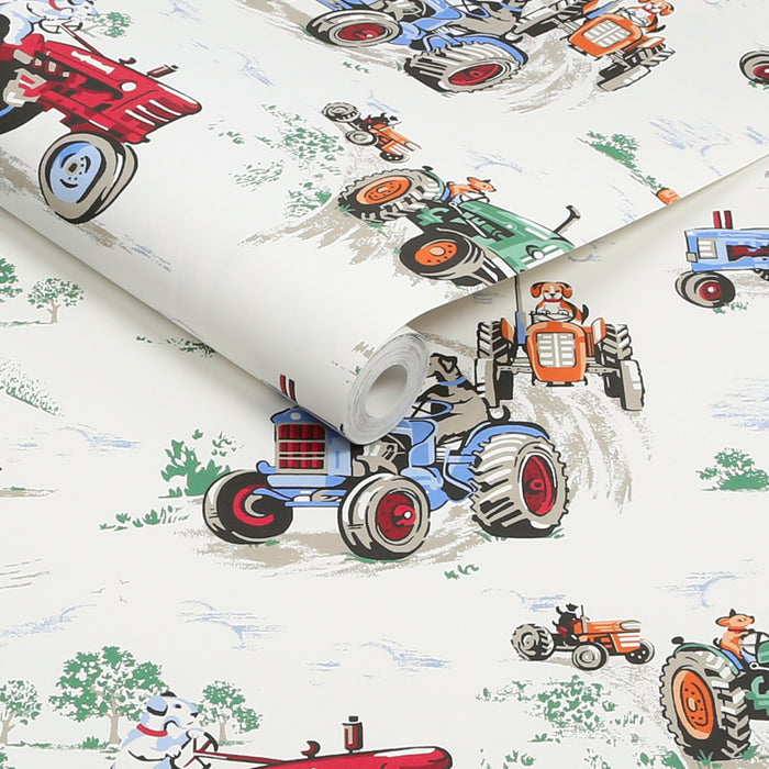 Cath Kidston Vliesbehang Tractor Multi