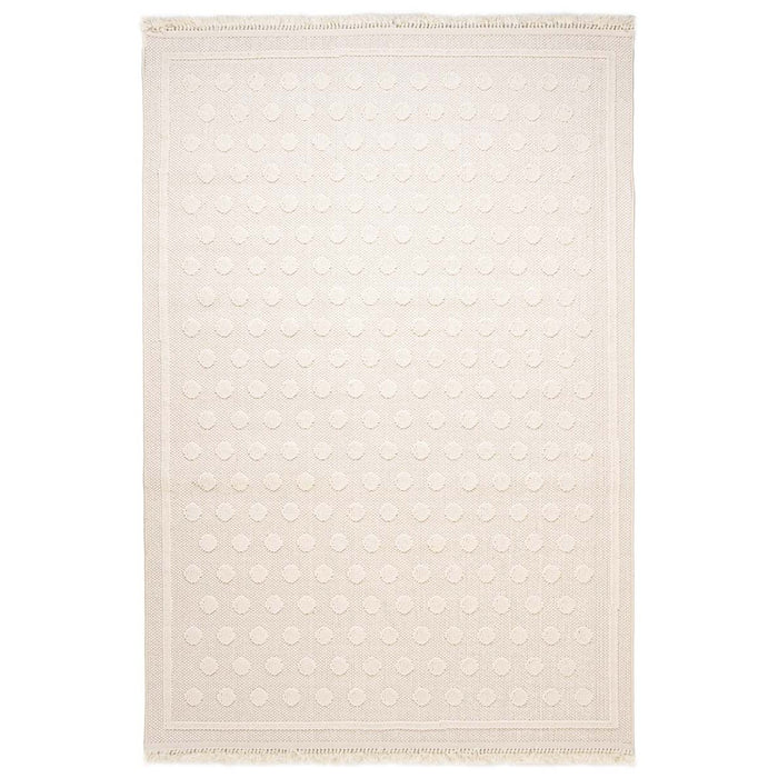 Nordic Weavers Japandi vloerkleed - Knit Dots wit - 160x230 cm