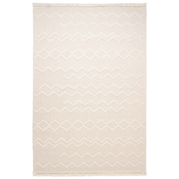 Nordic Weavers Japandi vloerkleed - Knit Aura wit - 80x150 cm