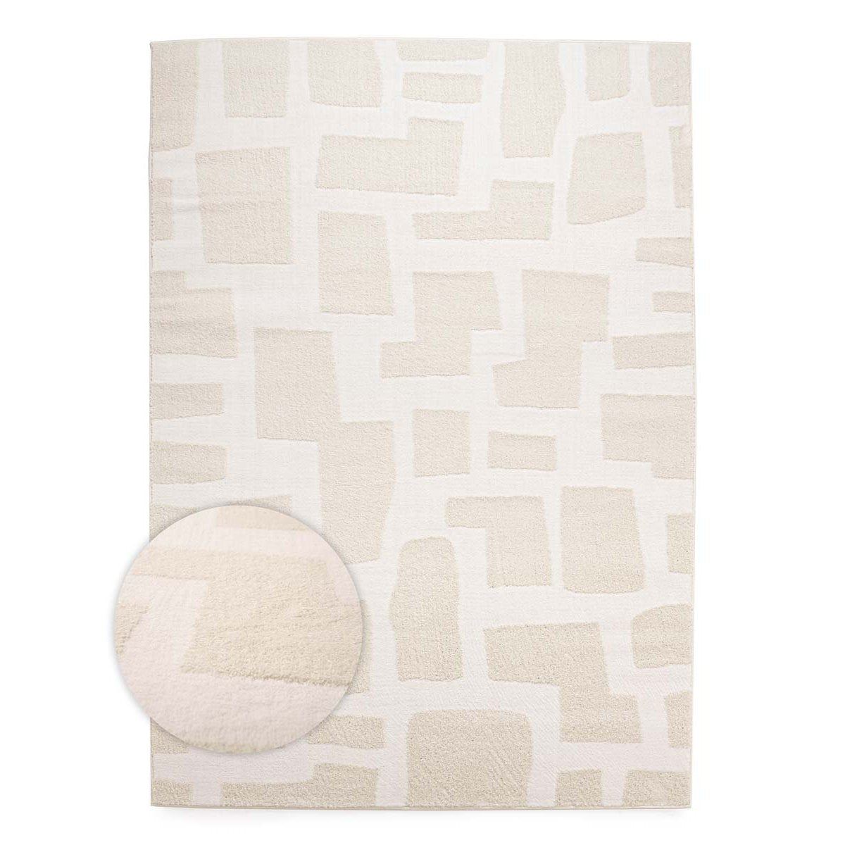 Nordic Weavers Scandinavisch vloerkleed - Contour Stone crème -