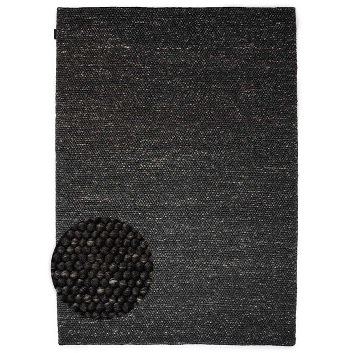Nordic Weavers Wollen vloerkleed - Fjell zwart - 300x400 cm