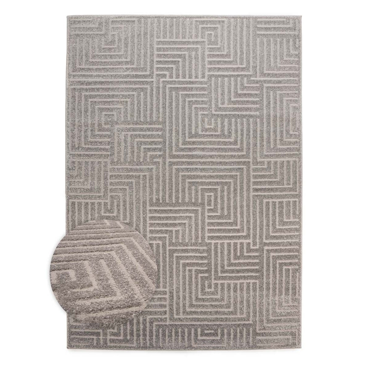 Nordic Weavers Scandinavisch vloerkleed - Contour Gem grijs - 200x300