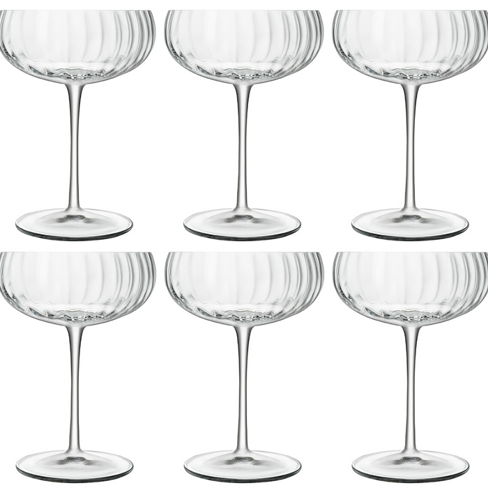 Luigi Bormioli Champagneglazen - Champagnecoupe - Speakeasies - 300 ml - 6 Stuks