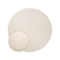 Nordic Weavers Rond vloerkleed Scandinavisch - Contour Leaf crème -
