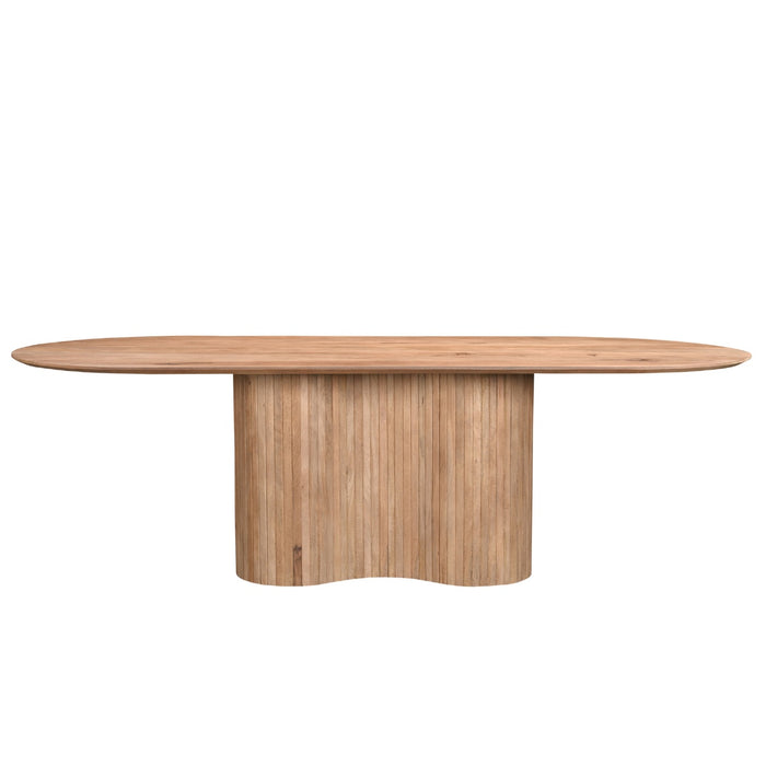 Giga Meubel - Eettafel Naturel Mangohout - 240x100x77cm - Ava