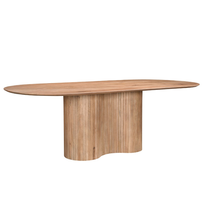 Giga Meubel - Eettafel Naturel Mangohout - 240x100x77cm - Ava