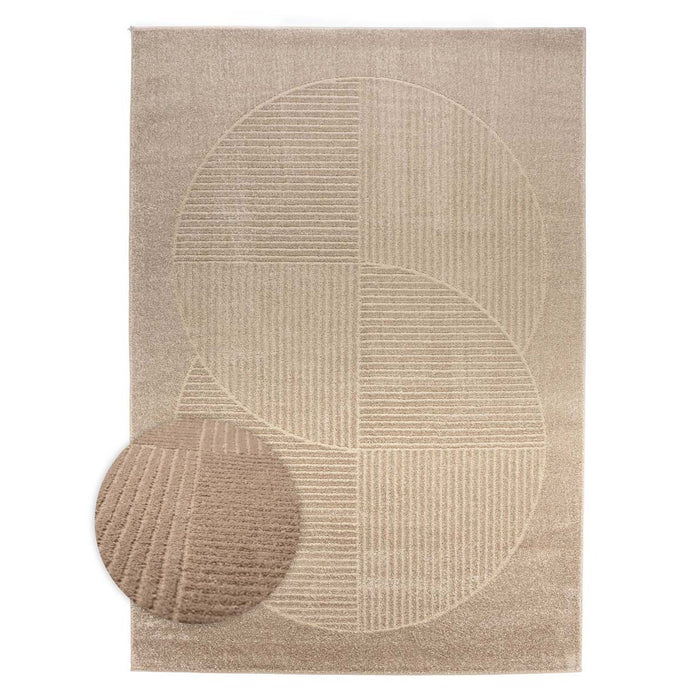 Nordic Weavers Scandinavisch vloerkleed - Contour Circle beige -