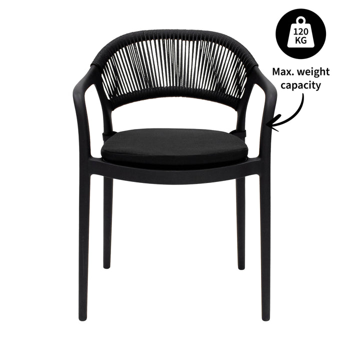 Kick tuinstoel Coco - Zwart