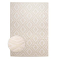 Nordic Weavers Scandinavische loper - Contour Diamond crème - 80x200