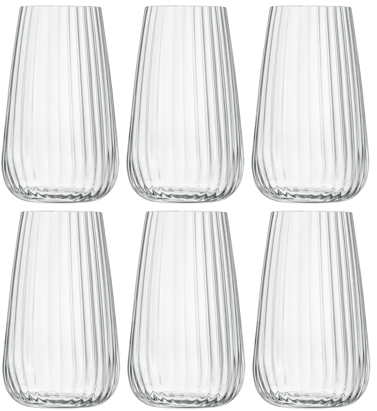 Luigi Bormioli Longdrinkglazen - Waterglazen - Cocktailglazen - Speakeasies - 570 ml - 6 Stuks