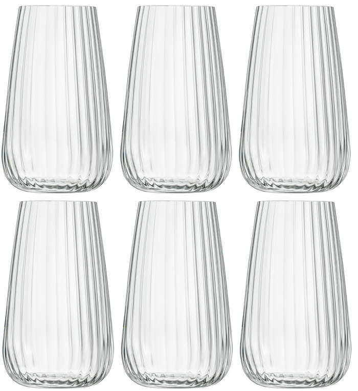 Luigi Bormioli Longdrinkglazen - Waterglazen - Cocktailglazen - Speakeasies - 570 ml - 6 Stuks