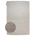 Nordic Weavers Wollen vloerkleed - Vridning lichtgrijs - 160x240 cm