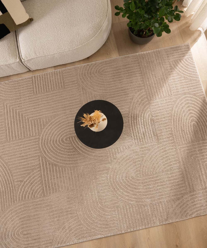 Nordic Weavers Scandinavisch vloerkleed - Contour Bend beige - 240x340