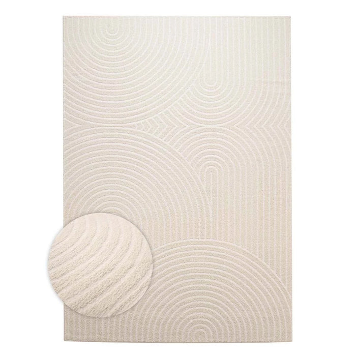 Nordic Weavers Scandinavische loper - Contour Curve crème - 80x200 cm
