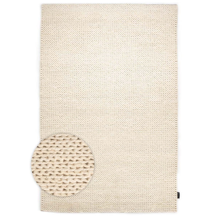 Nordic Weavers Wollen vloerkleed - Hyssing ivoor - 200x300 cm